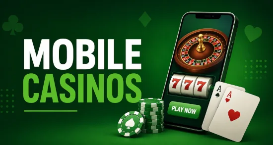 Mobile casino games on a smartphone