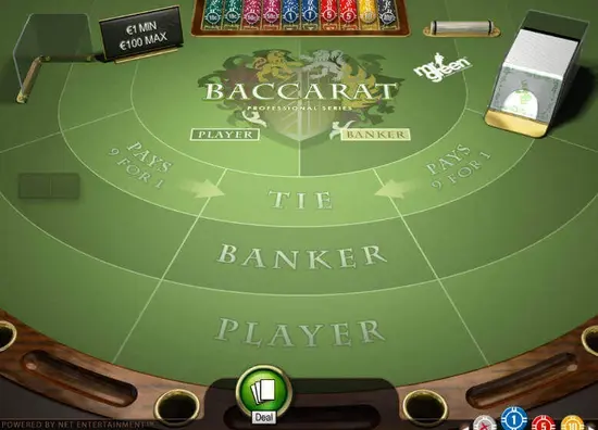 Online baccarat game