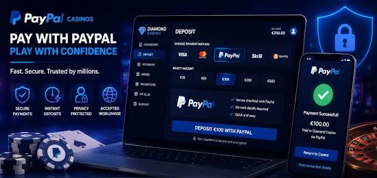PayPal casino payment and secure digital checkout