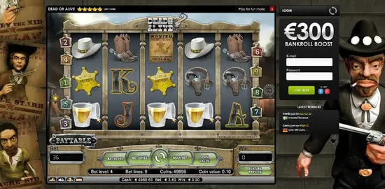 Online slot machine reels and casino symbols
